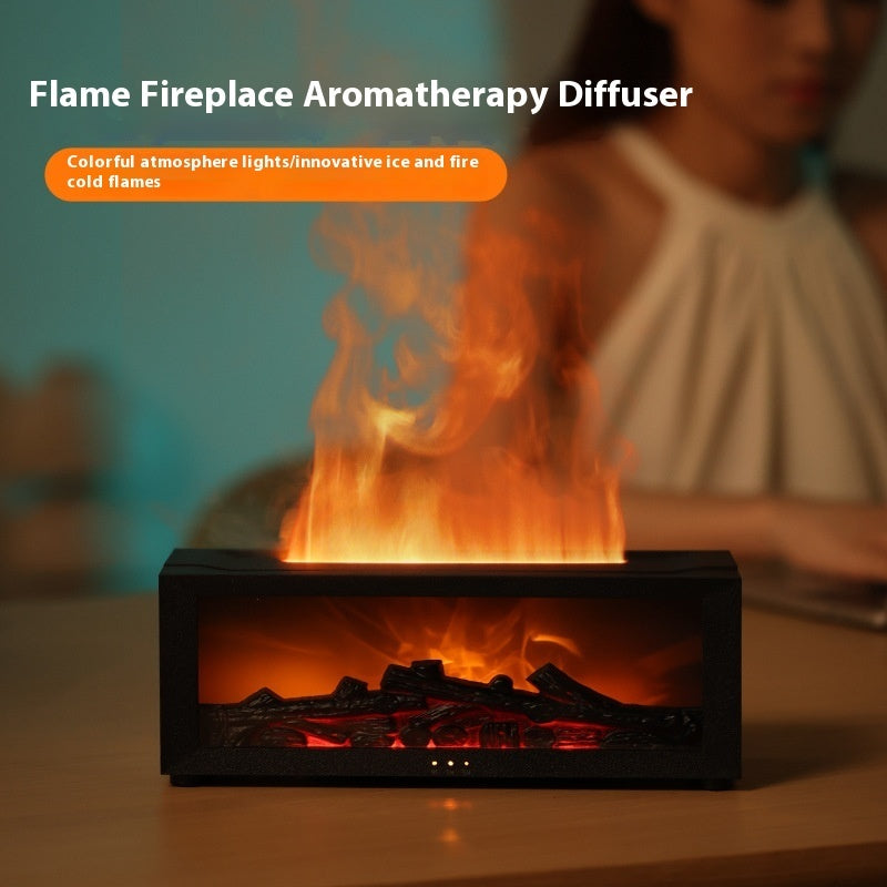 Large-Fog Flame Aromatherapy Essential Oil Diffuser
