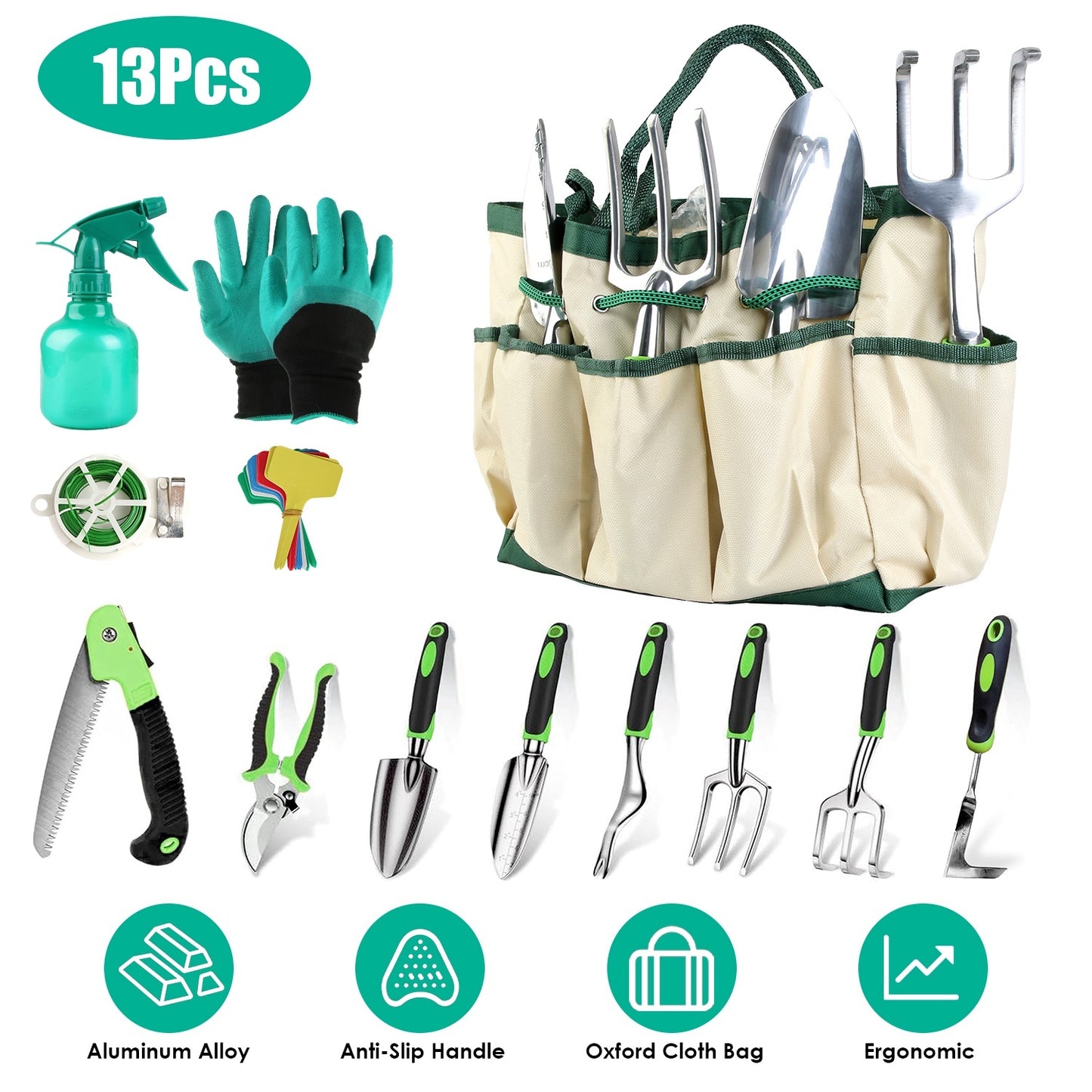 Complete Gardening Tool Set 13 Pcs