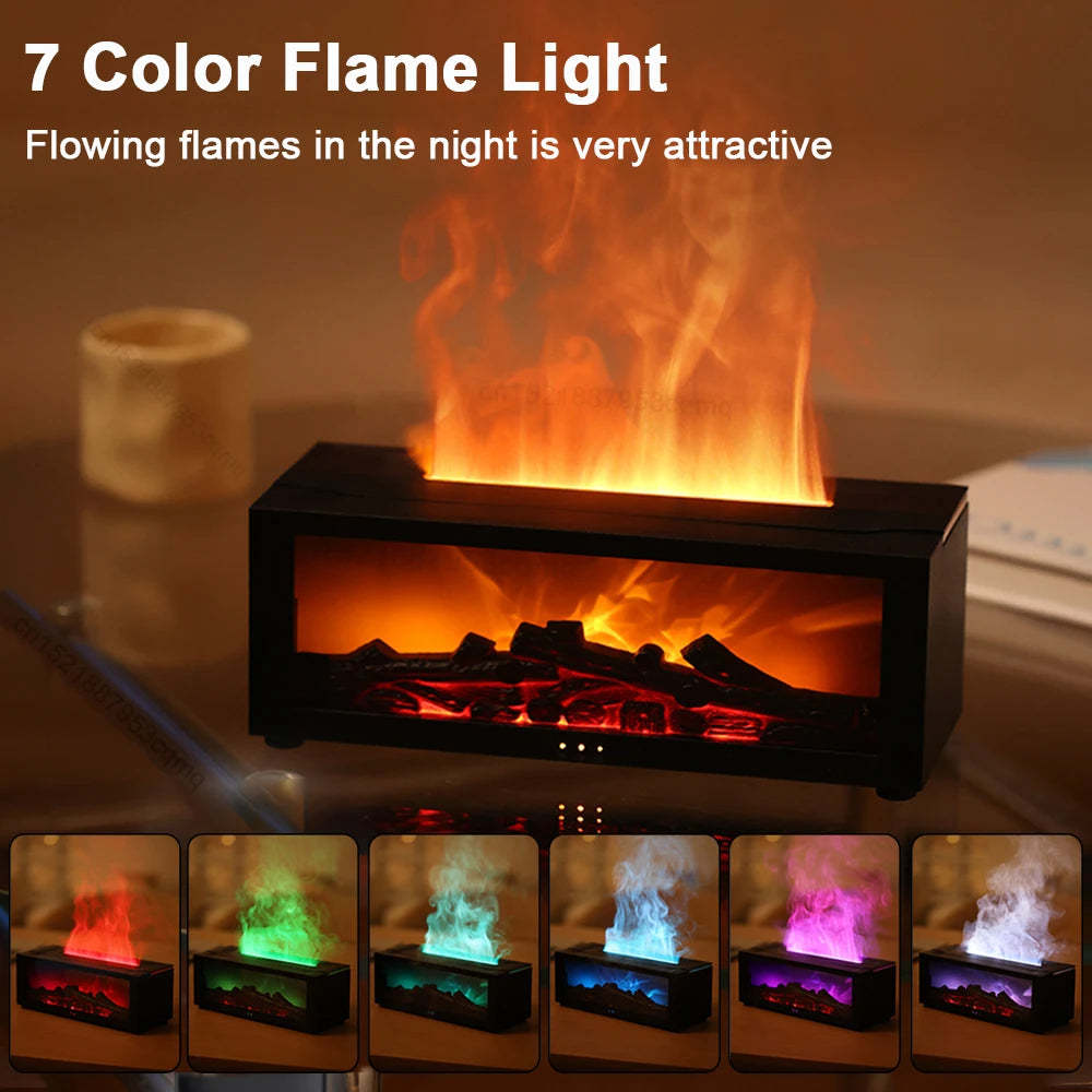 Large-Fog Flame Aromatherapy Essential Oil Diffuser