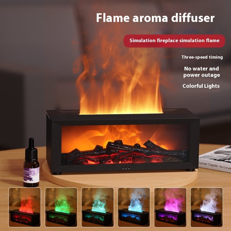 Large-Fog Flame Aromatherapy Essential Oil Diffuser