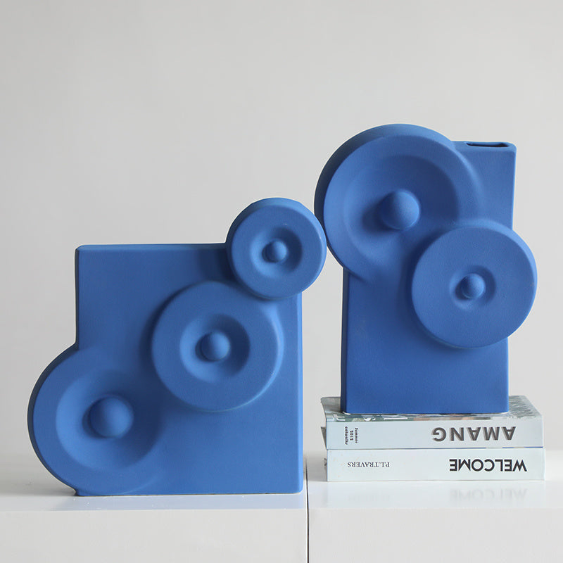 Ceramic Art Vase – Minimalist Soft Decoration for Living Room