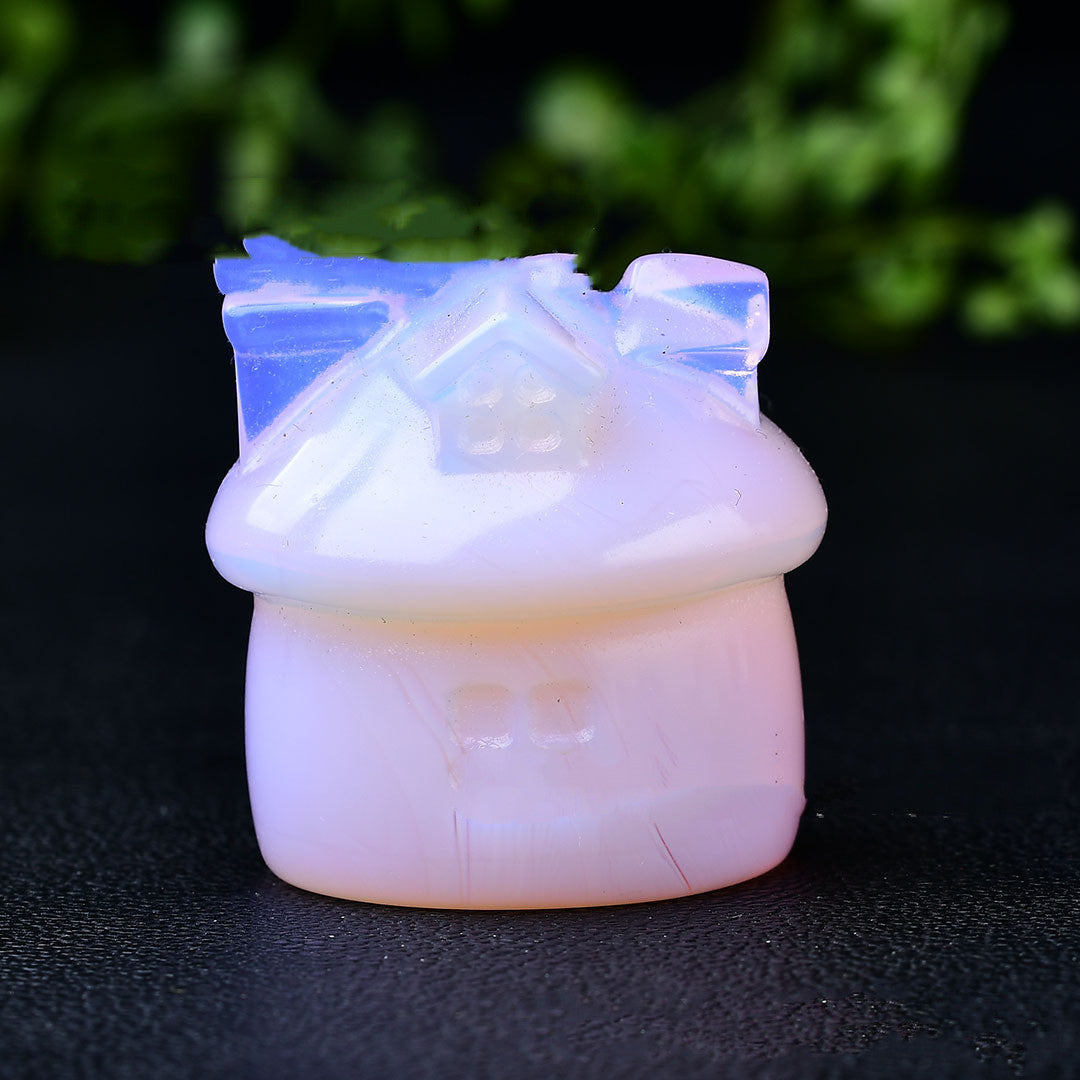Mushroom House Ornament Home Office Craft