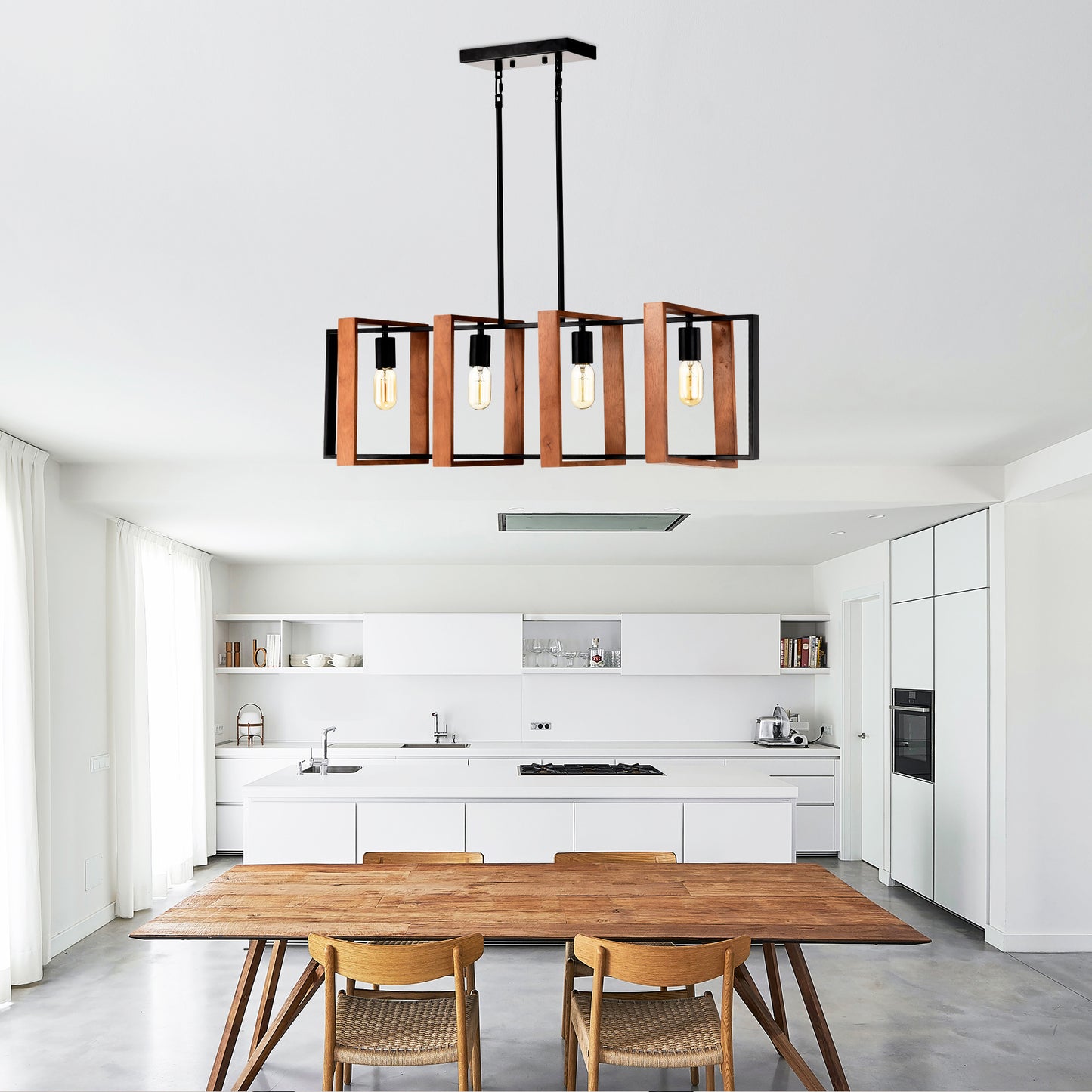 4-Light Dining Room Hanging Fixture