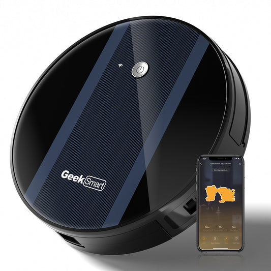 Geek Smart G6 Plus Robot Vacuum Cleaner Auto Charge with Wi-Fi & App Control