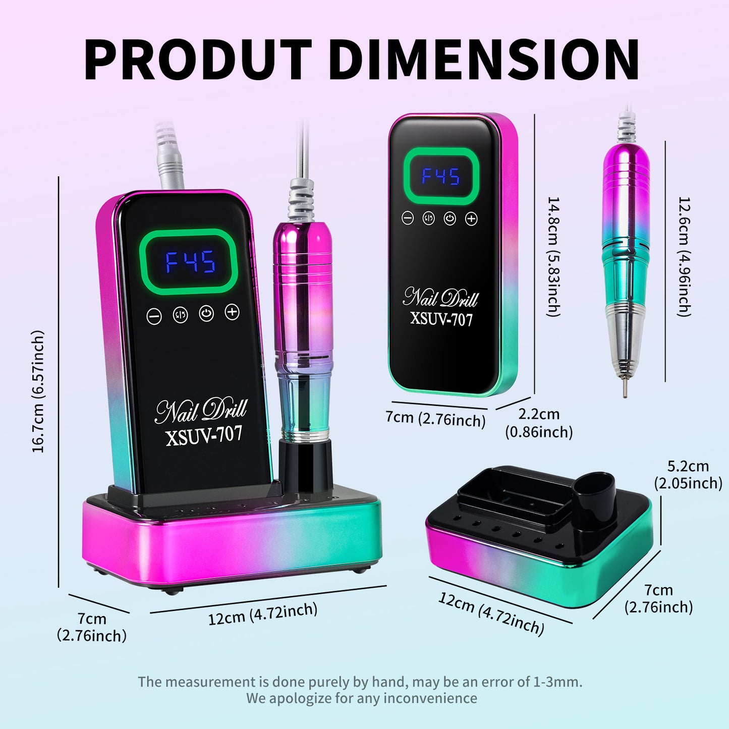 Rechargeable Nail Drill Machine Kit