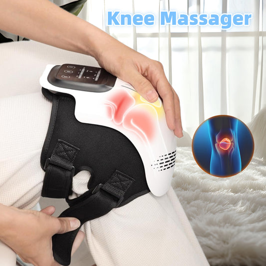 Rechargeable Heated Knee Massager with Heat & Vibration – Pain Relief Device