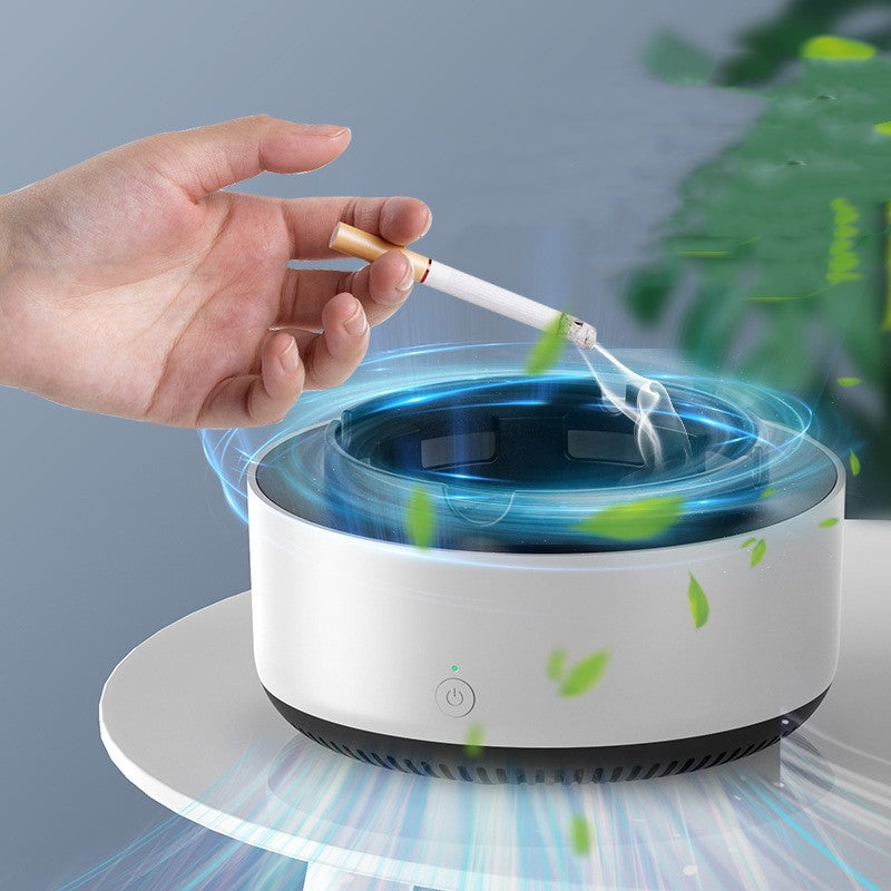 Automatic Smokeless Ashtray Rechargeable – Air Purifier for Home & Car