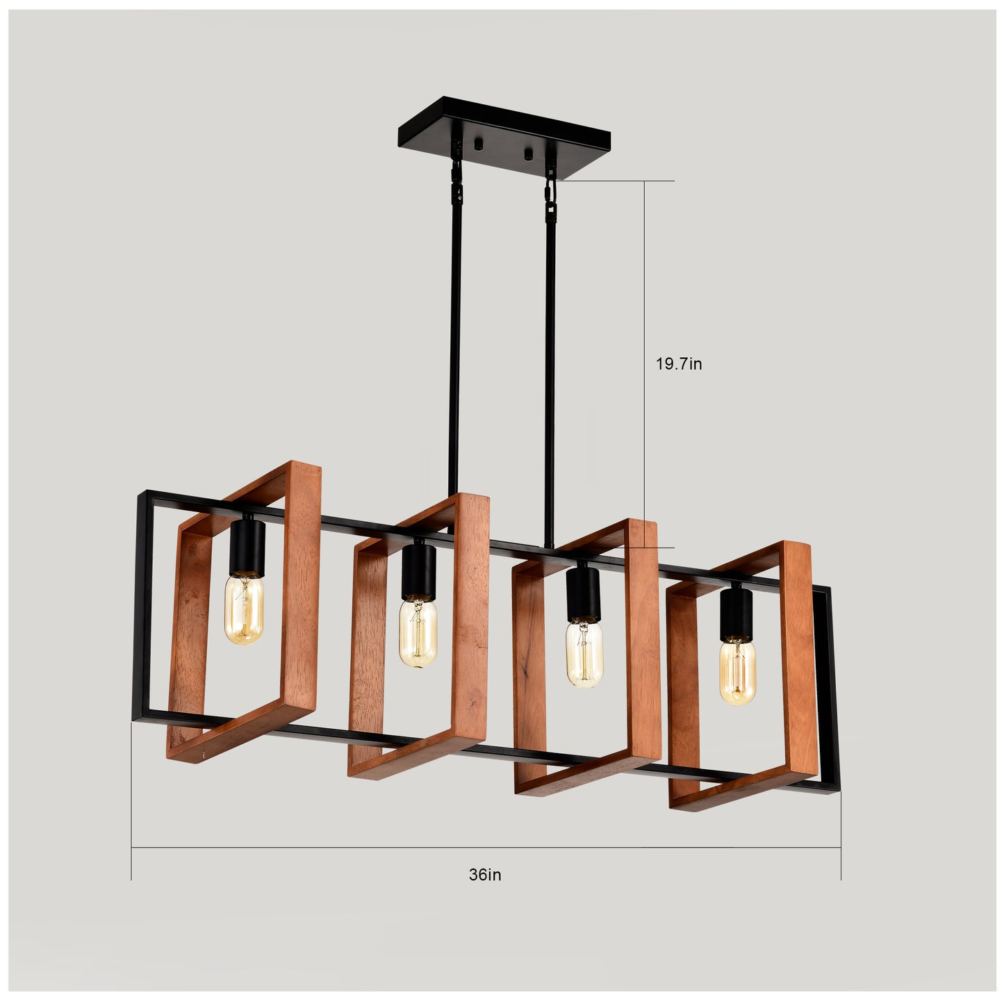 4-Light Dining Room Hanging Fixture