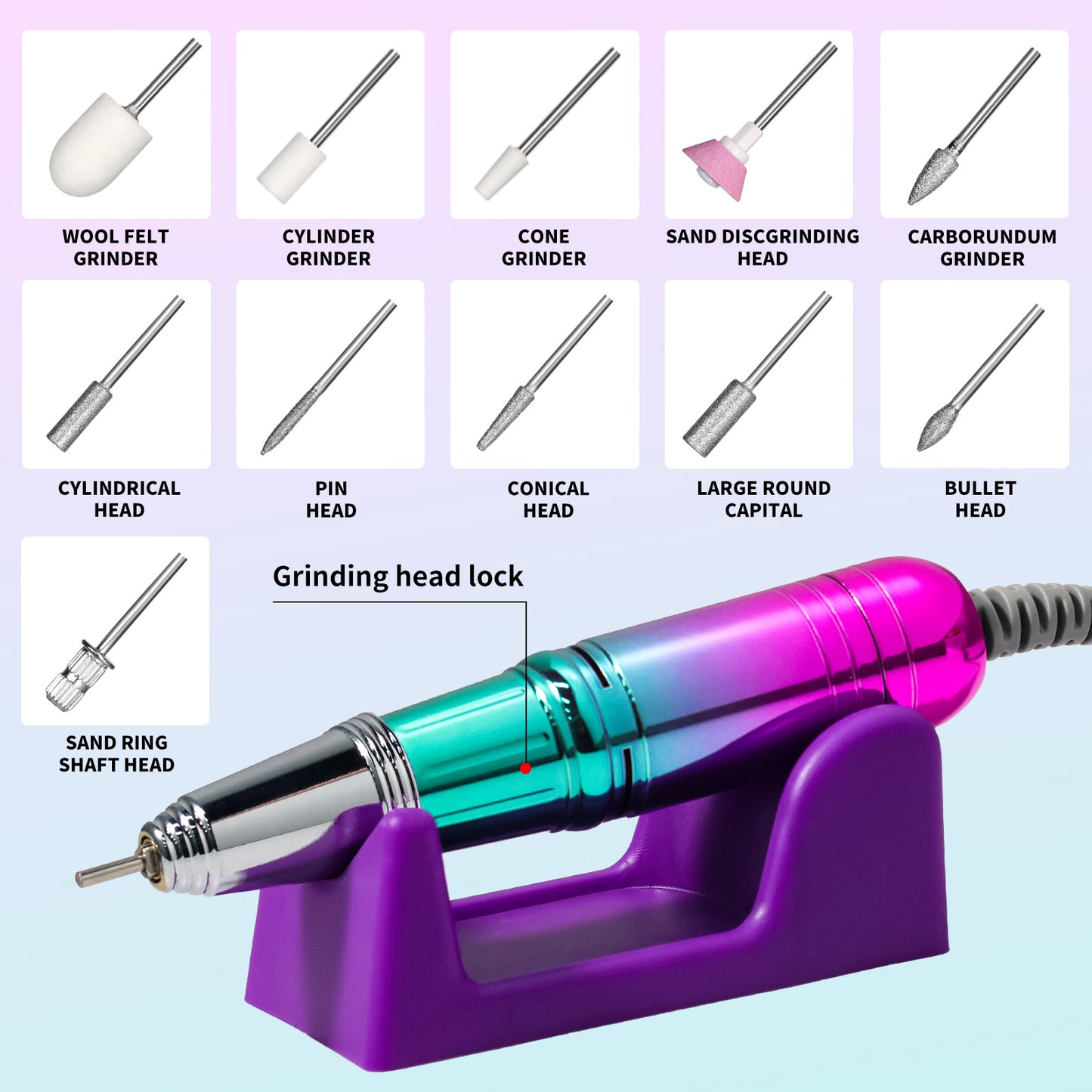Rechargeable Nail Drill Machine Kit