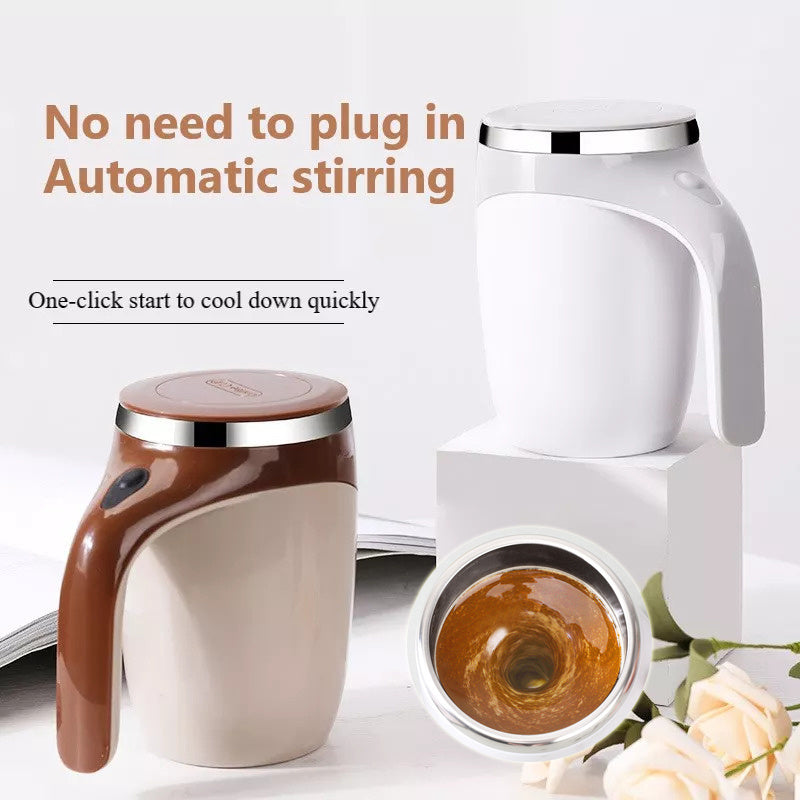 Automatic Self-Stirring Coffee Mug – Rechargeable Magnetic Mixer Cup